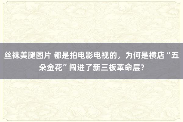 丝袜美腿图片 都是拍电影电视的，为何是横店“五朵金花”闯进了新三板革命层？