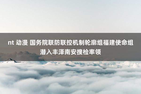 nt 动漫 国务院联防联控机制轮廓组福建使命组潜入丰泽南安搜检率领